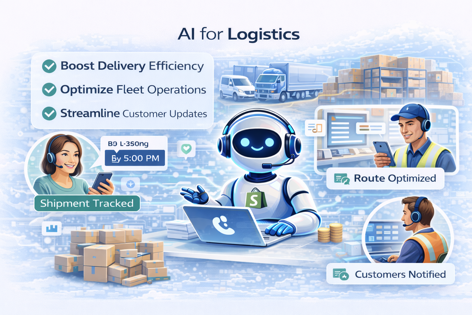 image of ai for logistics